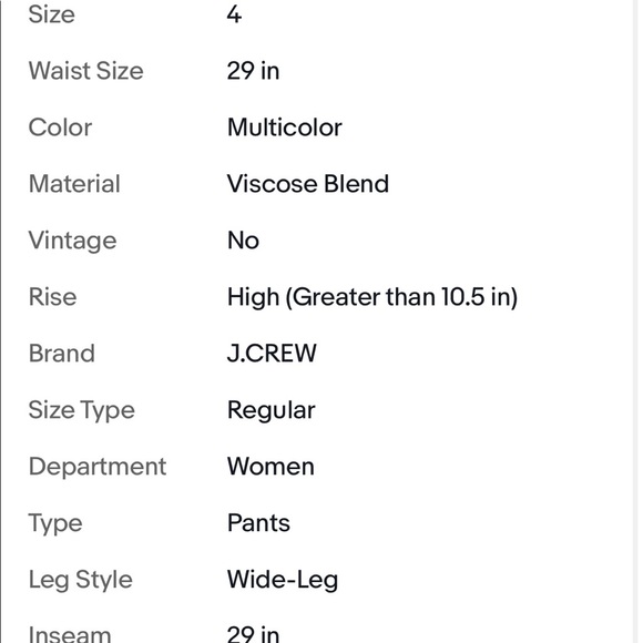 J. CREW Point Sur paper bag pants Black & Tan stripe jumpsuit size 4 BRAND NEW - Picture 13 of 16